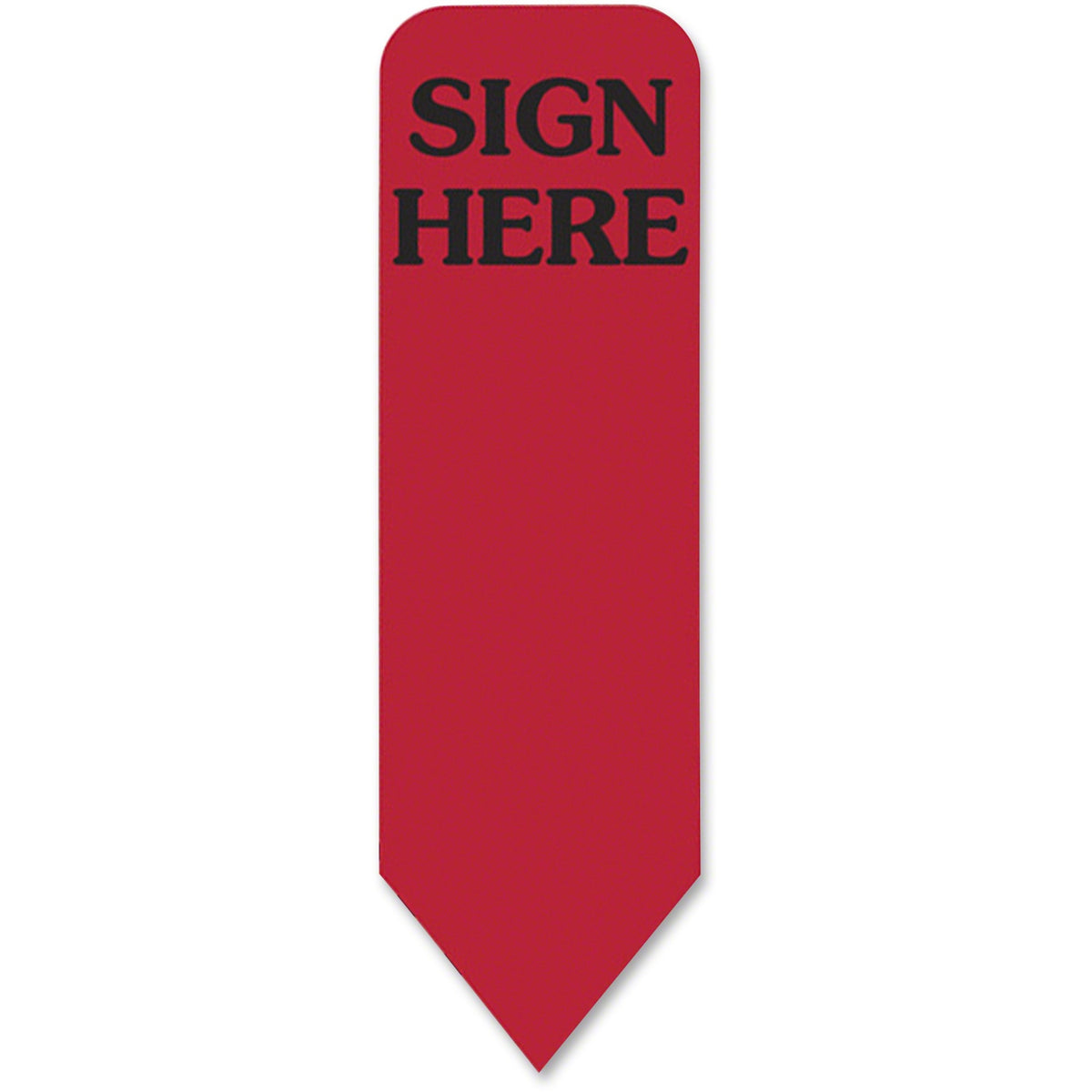 Redi-Tag Sign Here Reversible Red Refill Rolls - 720 - 1 7/8" Flag/Note Width x 9/16" Flag/Note Length - Arrow - SIGN HE