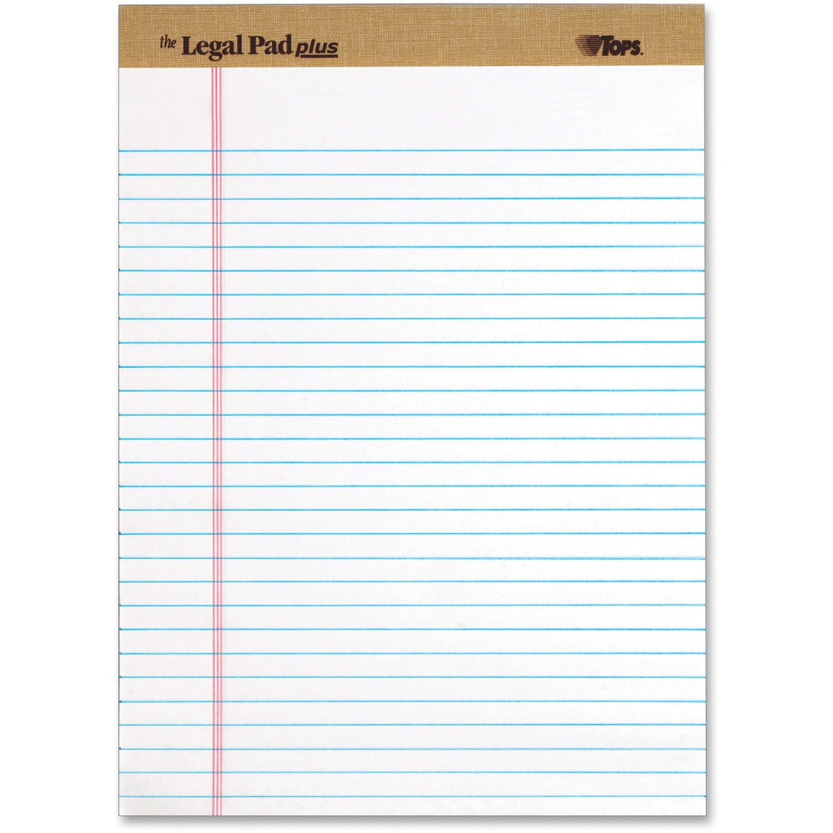 TOPS Binding Letr - Trim Perf. Writing Pads - Letter - 50 Sheets - Letter - 8 1/2" x 11" Sheet Size - White Paper - Perf