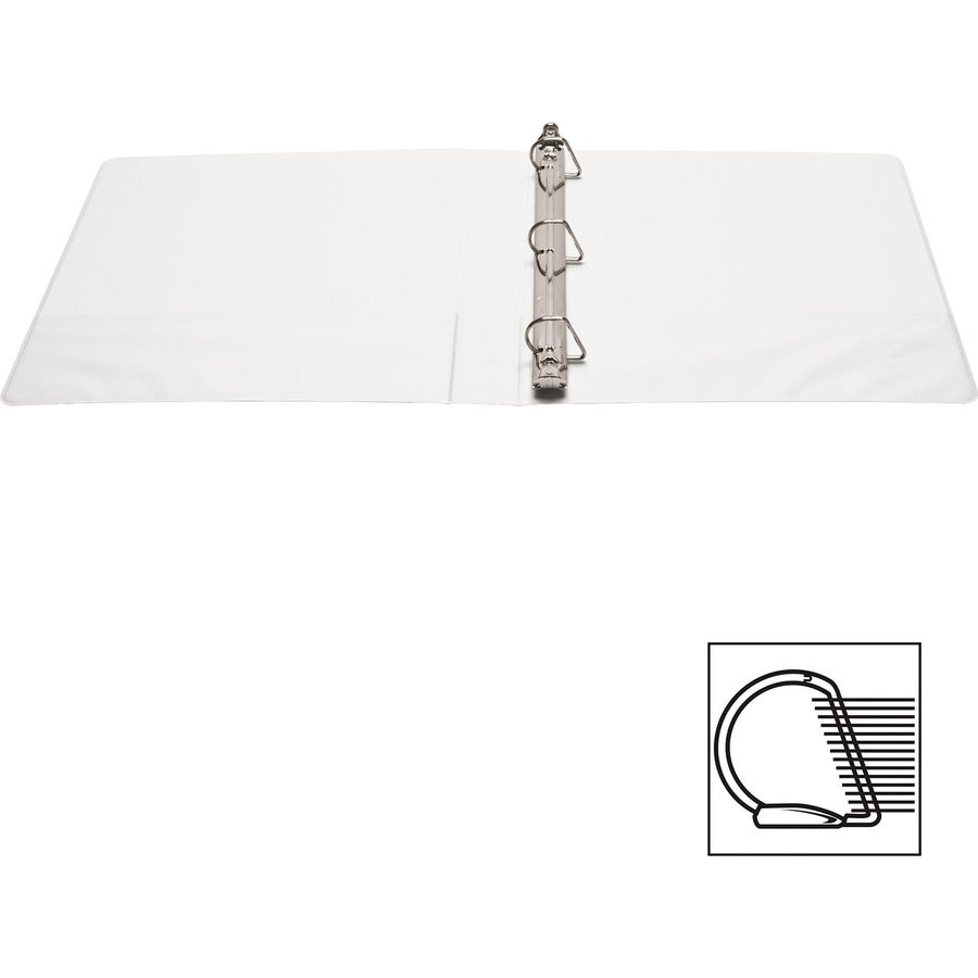 Business Source Basic D-Ring View Binder - 1" Binder Capacity - Letter - 8 1/2" x 11" Sheet Size - 240 Sheet Capacity -
