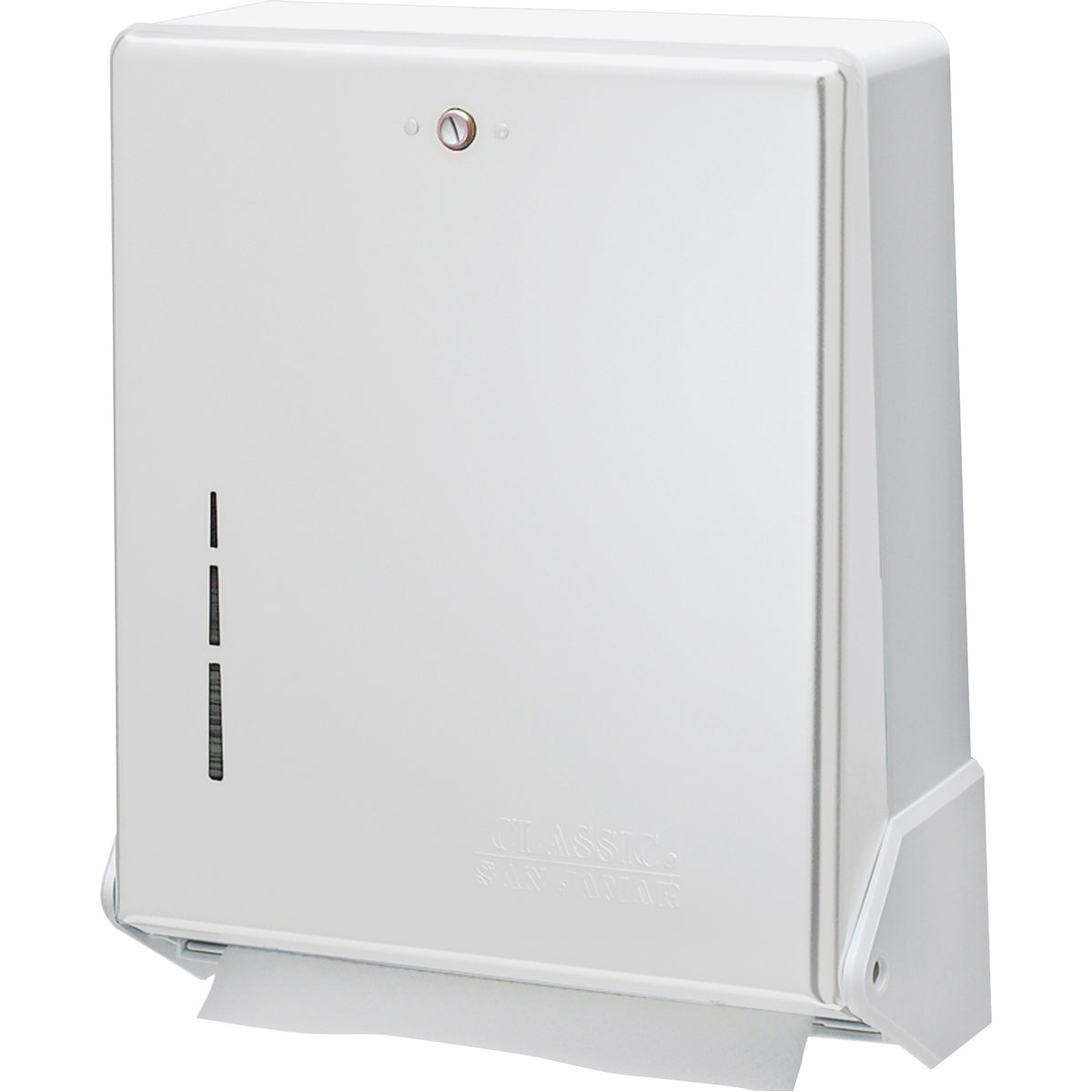 San Jamar True Fold Towel Dispenser - C Fold, Multifold Dispenser - 300 x Towel C Fold, 500 x Towel Multifold - 1 Each