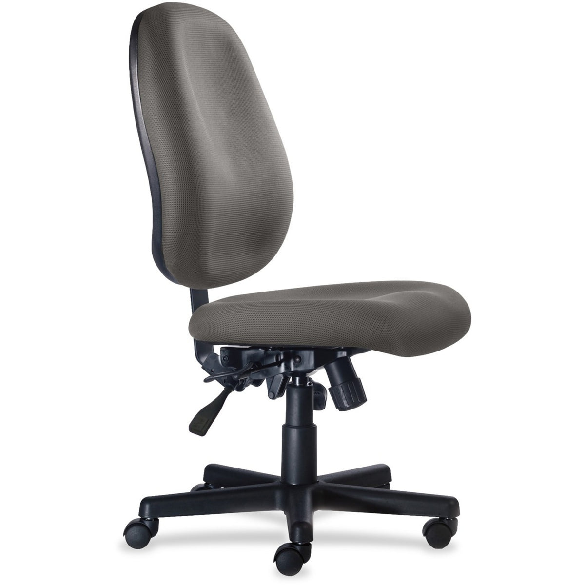 9 to 5 Seating Agent 1660 Armless Mid-Back Task Chair - Lead Seat Color - Polyester Seat Material - Acrylic Back Materia