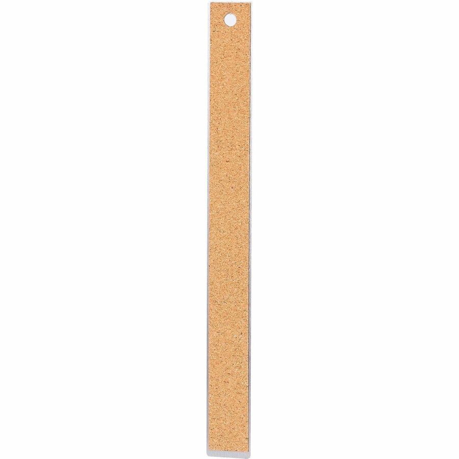 Business Source Nonskid Stainless Steel Ruler - 12" Length - 1/16, 1/32 Graduations - Metric Measuring System - Stainles