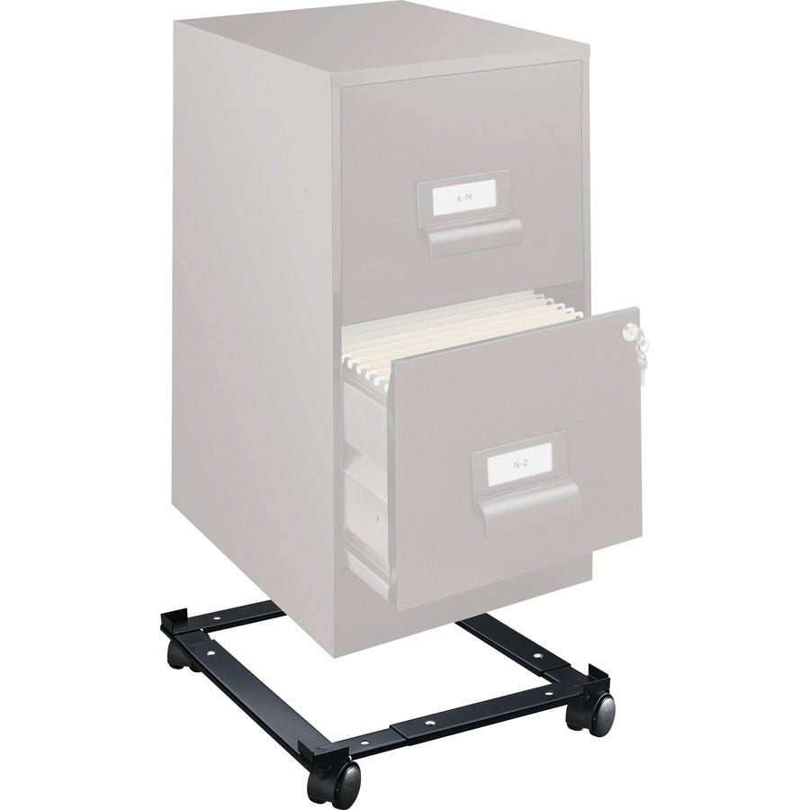 Lorell Commercial-Grade File Caddy - 400 lb Load Capacity - 4 Casters - Steel - 16.63" Width x 11.40" Depth x 4" Height