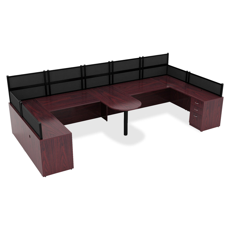 Lorell Essentials Series Rectangular Desk Shell - 29.5" Height x 66.1" Width x 29.5" Depth x 1" Thickness - Finish: Lami