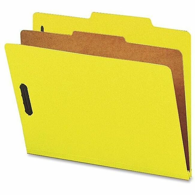 Nature Saver Letter Recycled Classification Folder - 8 1/2" - 2" Expansion - 2" for Folder - Top Tab Location - 1 Divide