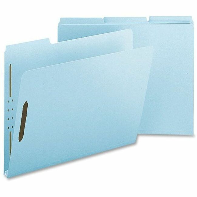 Nature Saver Letter Recycled Fastener Folder - 8 1/2" x 11" - 1" Expansion - 2 Fastener - 2" for Folder - Pressboard, Ty