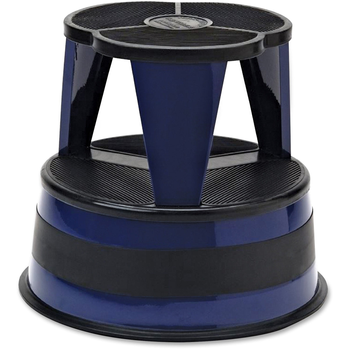 Kik-Step Original All-Steel Stool - 350 lb Load Capacity - 16" Length x 16" Width x 14.3" Height - Blue - 1 Each