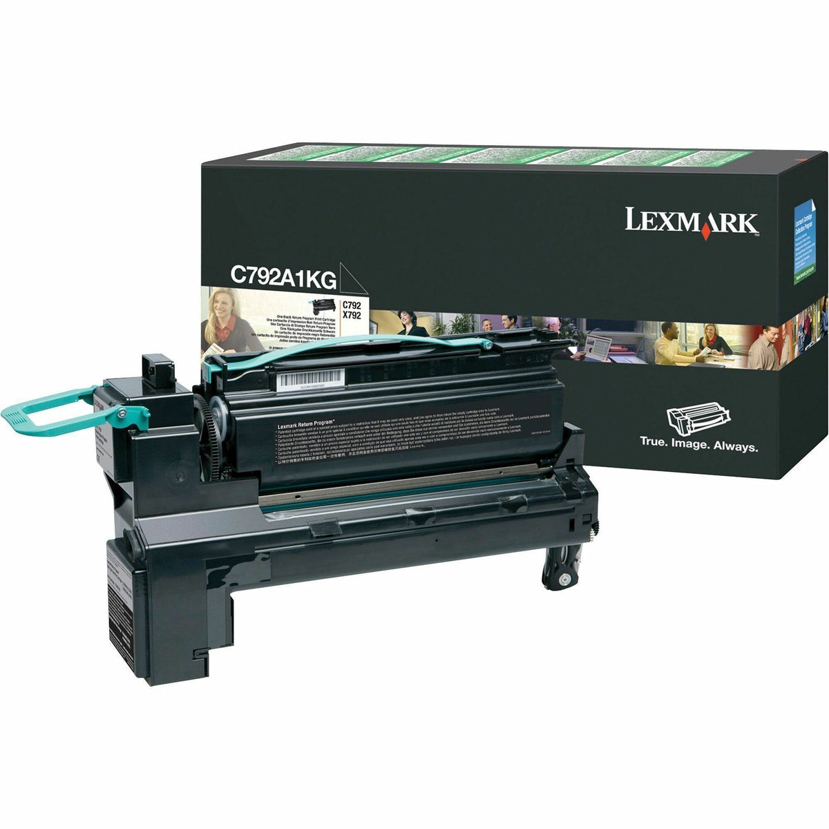 Lexmark C792A1KG Original Laser Toner Cartridge - Black - 1 Each - 6000 Pages