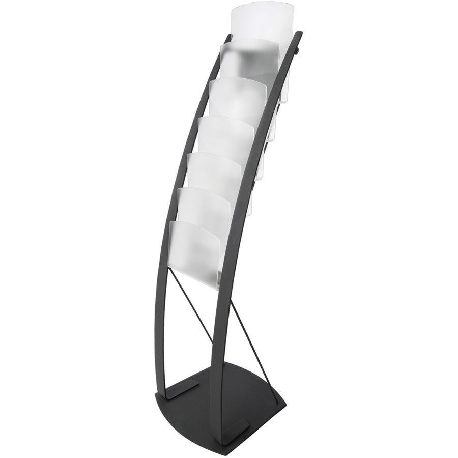 Deflecto Contemporary Floor Display - 6 Compartment(s) - Compartment Size : 1.45" - 49" Height x 13" Width x 16.50" Dept