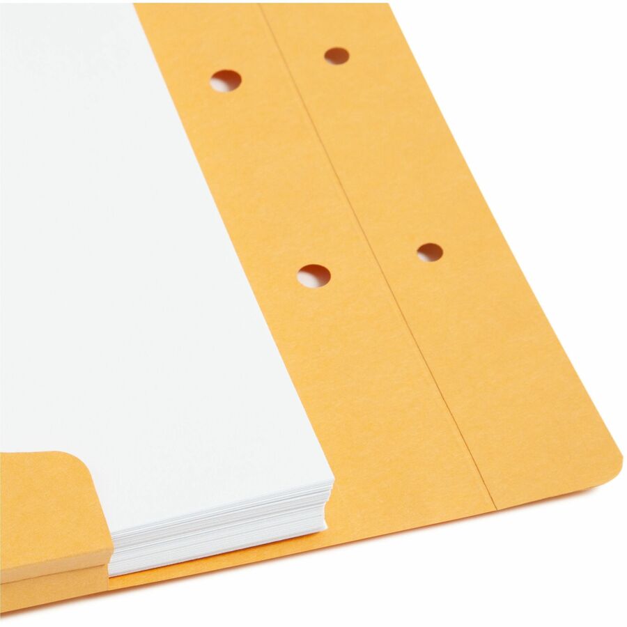 Smead Legal, Letter File Jacket - 8 1/2" x 14" - 3/4" Expansion - 1 Pocket - 7.5 pt. - Kraft - Pre-punched - 100 / Carto