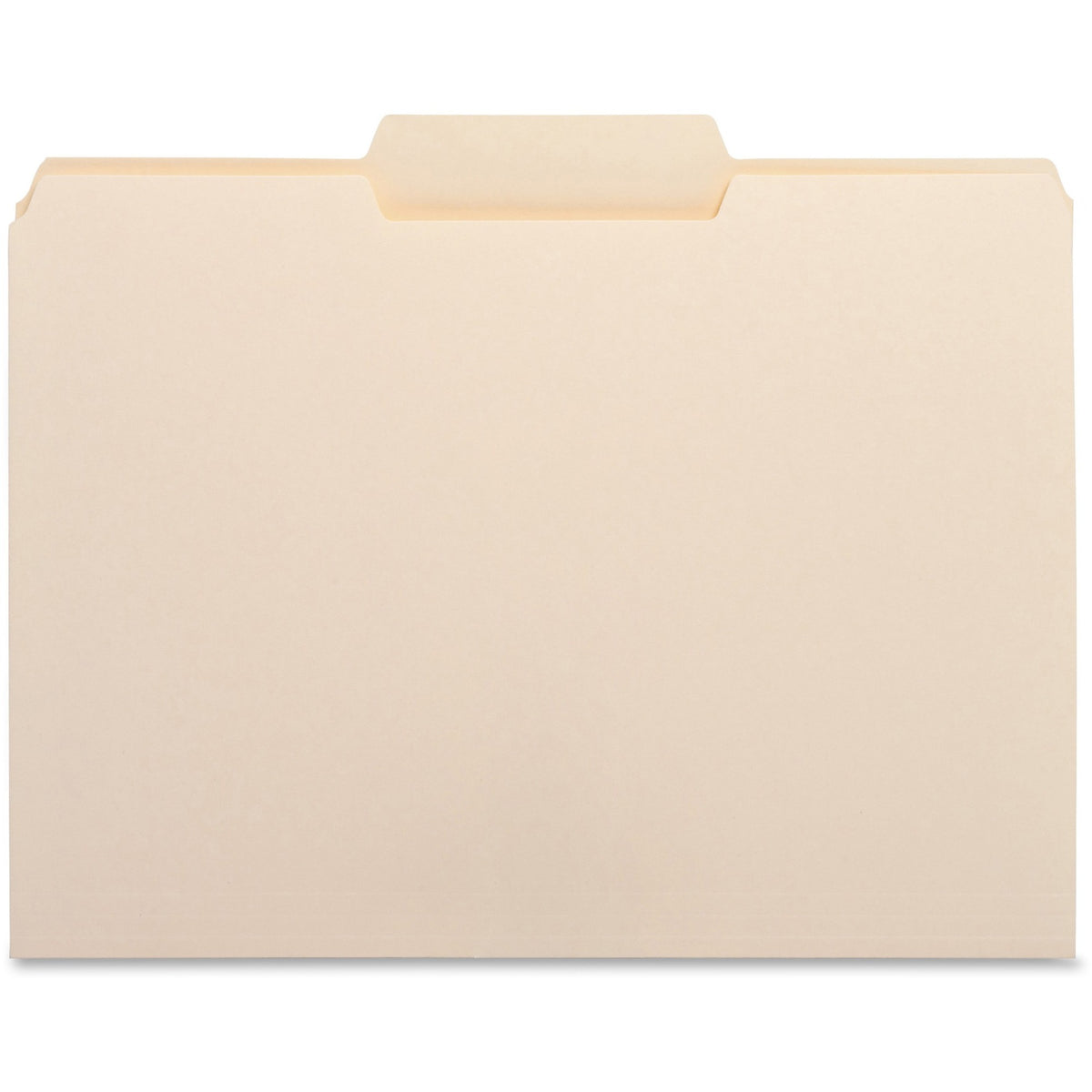 Business Source 1/3 Tab Cut Letter Recycled Top Tab File Folder - 8 1/2" x 11" - 3/4" Expansion - Top Tab Location - Cen