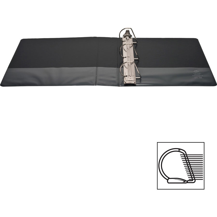 Business Source Basic D-Ring View Binders - 2" Binder Capacity - Letter - 8 1/2" x 11" Sheet Size - Fastener: D-Ring - P