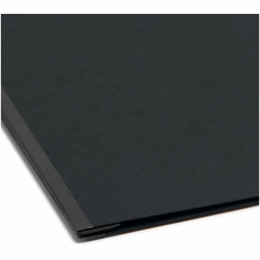 Smead Recycled Report Cover - 2" Folder Capacity - 8 1/2" x 11" - 2" Expansion - 1 Fastener - 25 pt. - Pressboard - Blac