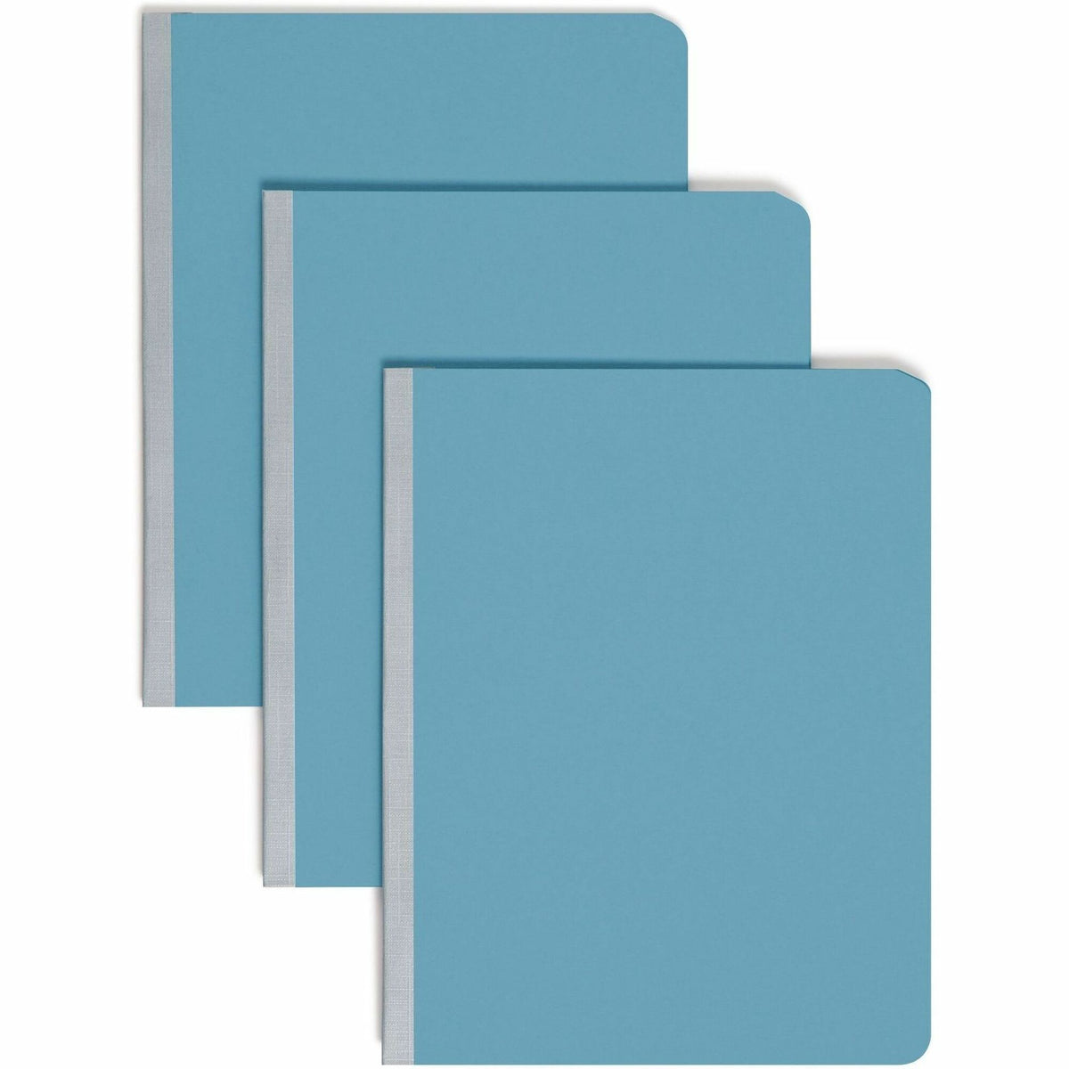 Smead Letter Recycled Fastener Folder - 8 1/2" x 11" - 3" Expansion - 1 Fastener - 25 pt. - Pressboard - Blue - 60% Recy