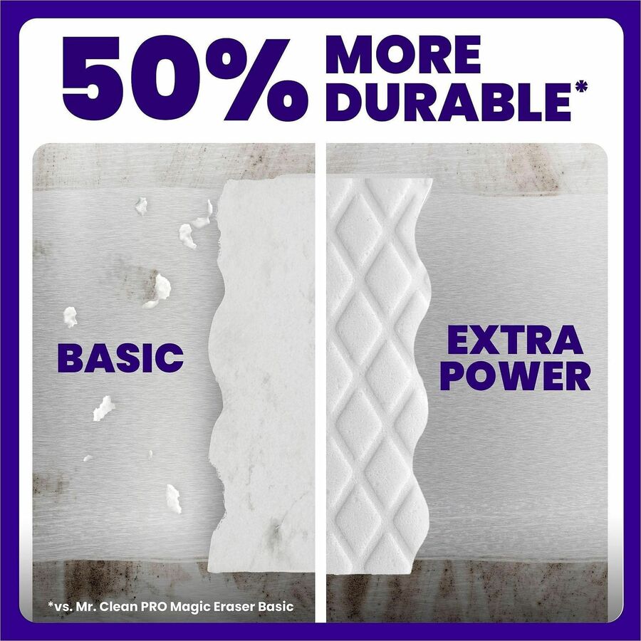 Mr. Clean Extra Durable Magic Eraser Cleaning Pads - For Wall, Floor, Baseboard, Blinds, Door, Stove Top, Refrigerator,