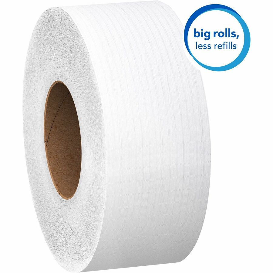 Scott Essential Extra Soft JRT Bathroom Tissue - 3.55" Width x 750 ft Length - White - 12 / Carton