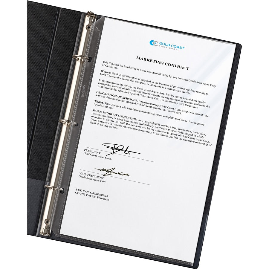Avery® Diamond Clear Sheet Protectors - 1 x Sheet Capacity - For Legal 8 1/2" x 14" Sheet - 3 x Holes - 3 x Rings - Ring