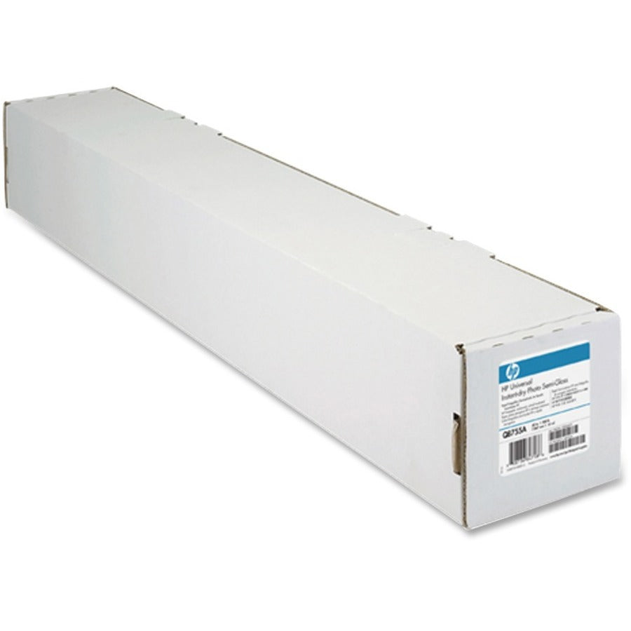 HP Universal Instant-dry Semi-gloss Photo Paper - 107 Brightness - 42" x 100 ft - Satin - FSC - White - 1 Roll