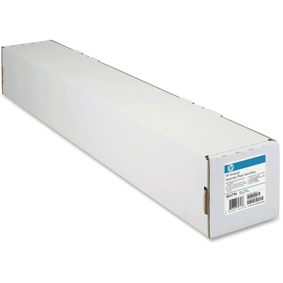 HP Universal Instant-dry Semi-gloss Photo Paper - 107 Brightness - 24" x 100 ft - Satin - FSC - White - 1 Roll