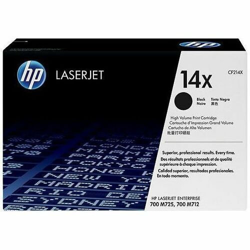 HP 14X Original High Yield Laser Toner Cartridge - Single Pack - Black - 1 Each - 17500 Pages