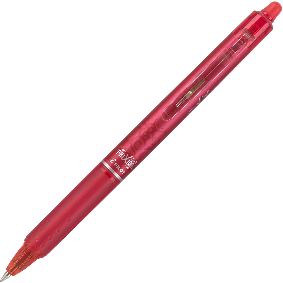 FriXion Gel Pens - Fine 0.7 mm Point Size - Retractable - Red Gel-based Ink - 12 / Dozen
