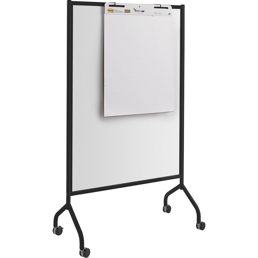 Safco Impromptu Magnetic Whiteboard Screens - White Surface - Black Steel Frame - Rectangle - Magnetic - Marker Tray, Ca
