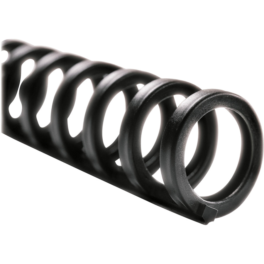 GBC ProClick Easy-Editing Binding Spines - 0.63" Maximum Capacity - 110 x Sheet Capacity - 32 x Rings - Black - Plastic