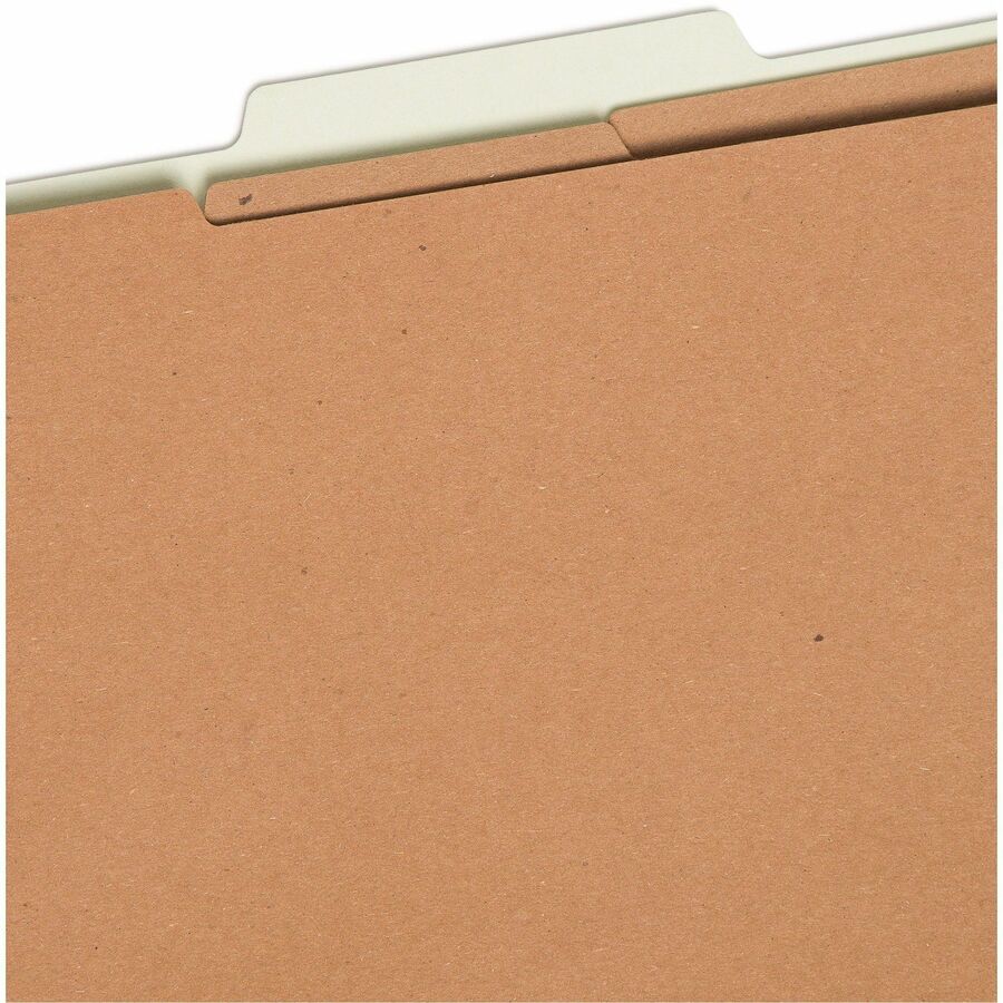 Smead 2/5 Tab Cut Legal Recycled Classification Folder - 8 1/2" x 14" - 3" Expansion - 2 x 2K Fastener - Top Tab Locatio