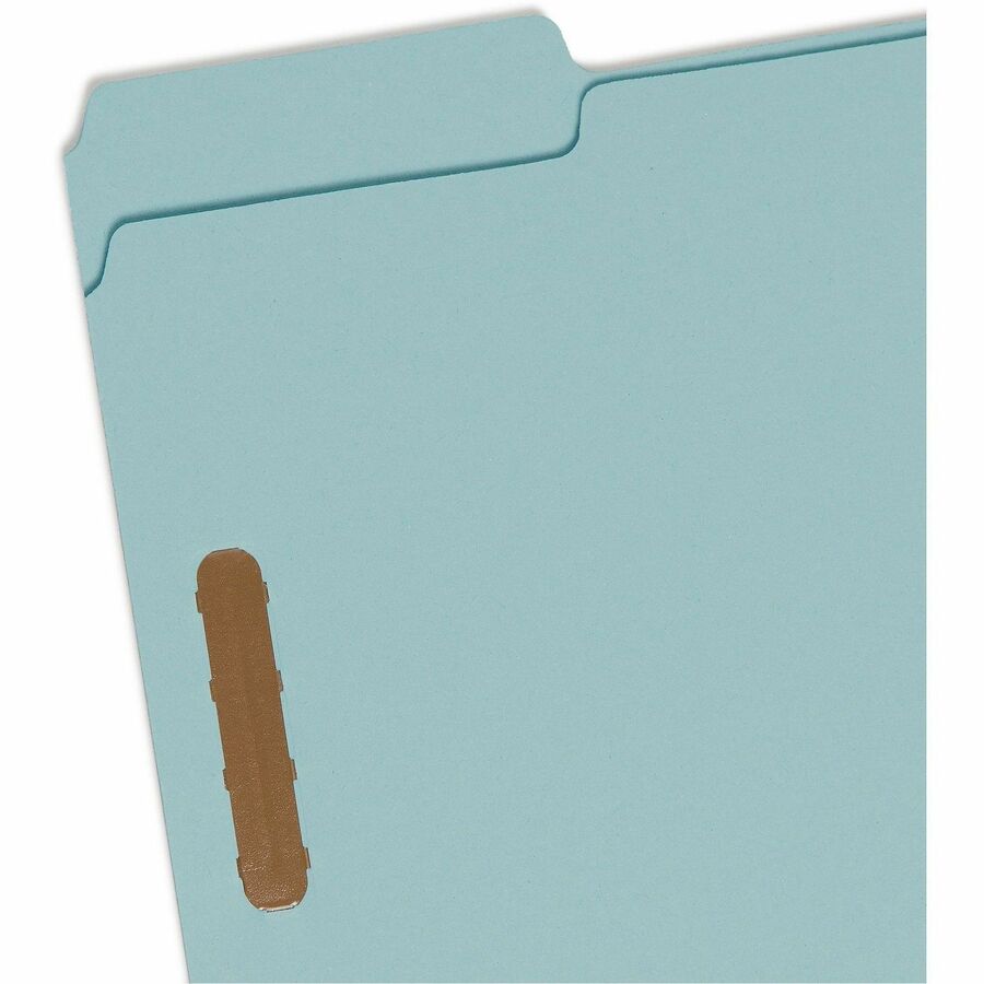 Smead 1/3 Tab Cut Letter Recycled Fastener Folder - 8 1/2" x 11" - 125 Sheets Capacity - 1" Expansion - 2 x 2K Fastener