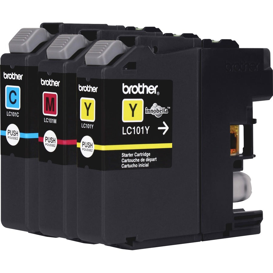Brother Innobella LC1013PKS Original Standard Yield Inkjet Ink Cartridge - Cyan, Magenta, Yellow - 3 / Pack - 300 Pages