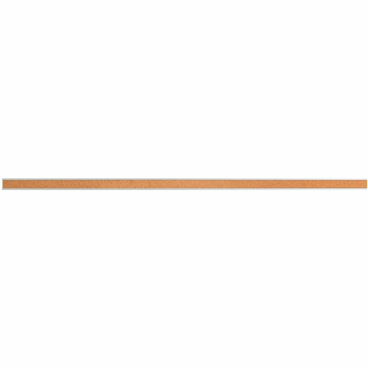 Lorell Cork Strip Bulletin Bar - 18" Board Width - Cork Surface - Self-healing, Fade Resistant, Self-sealing - Anodized