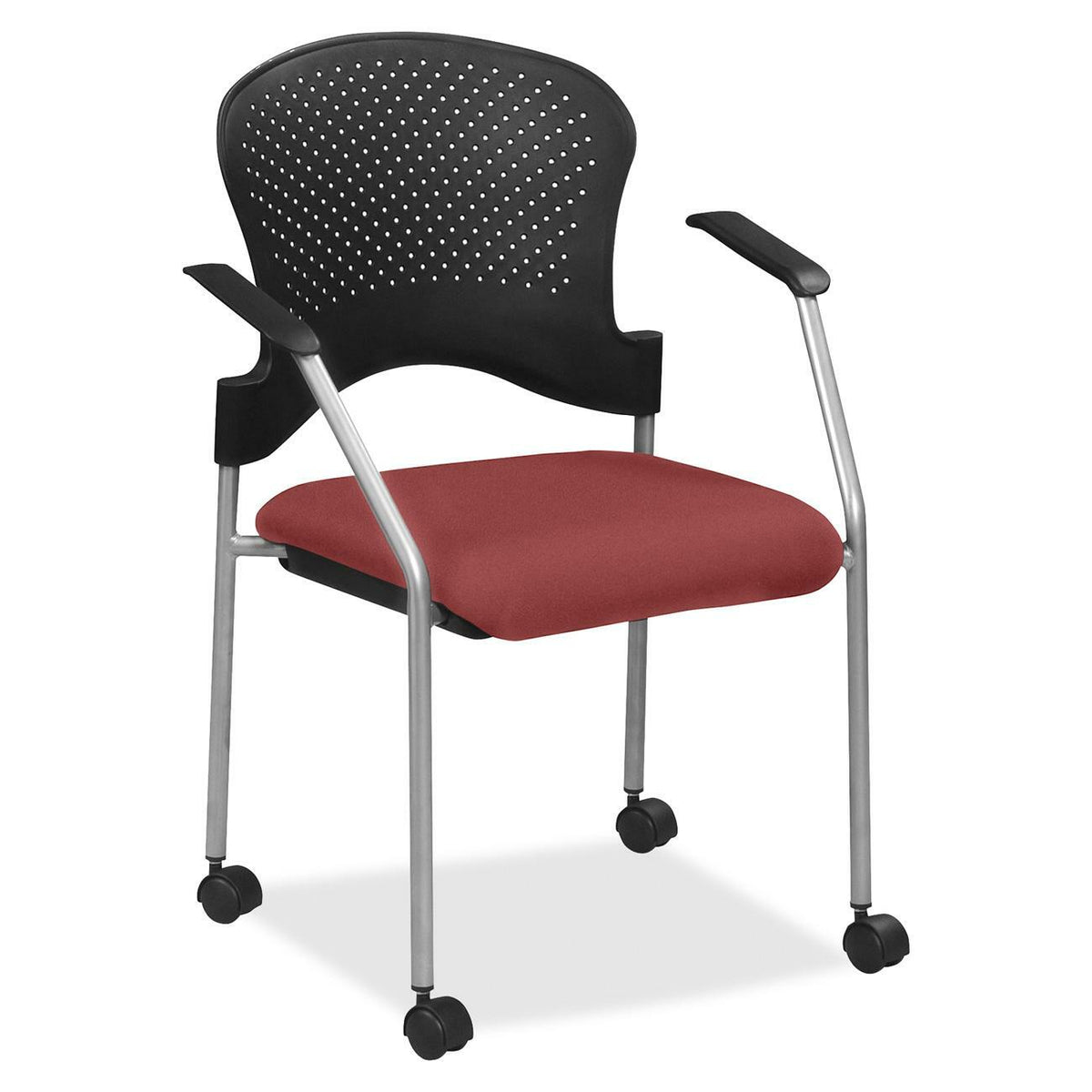 Eurotech breeze FS8270 Stacking Chair - Tulip Seat Color - Fabric Seat Material - Tulip Back Color - Gray Frame Color -