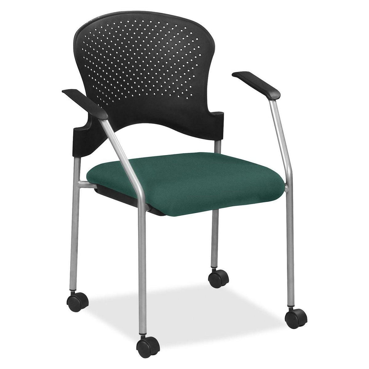 Eurotech breeze FS8270 Stacking Chair - Chive Seat Color - Fabric Seat Material - Chive Back Color - Gray Frame Color -