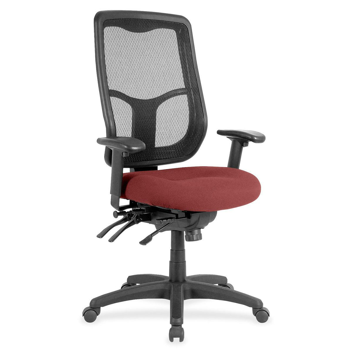 Eurotech Apollo High Back Multi-funtion Task Chair - Tulip Seat Color - Fabric Seat Material - 5-star Base - Shire Tulip