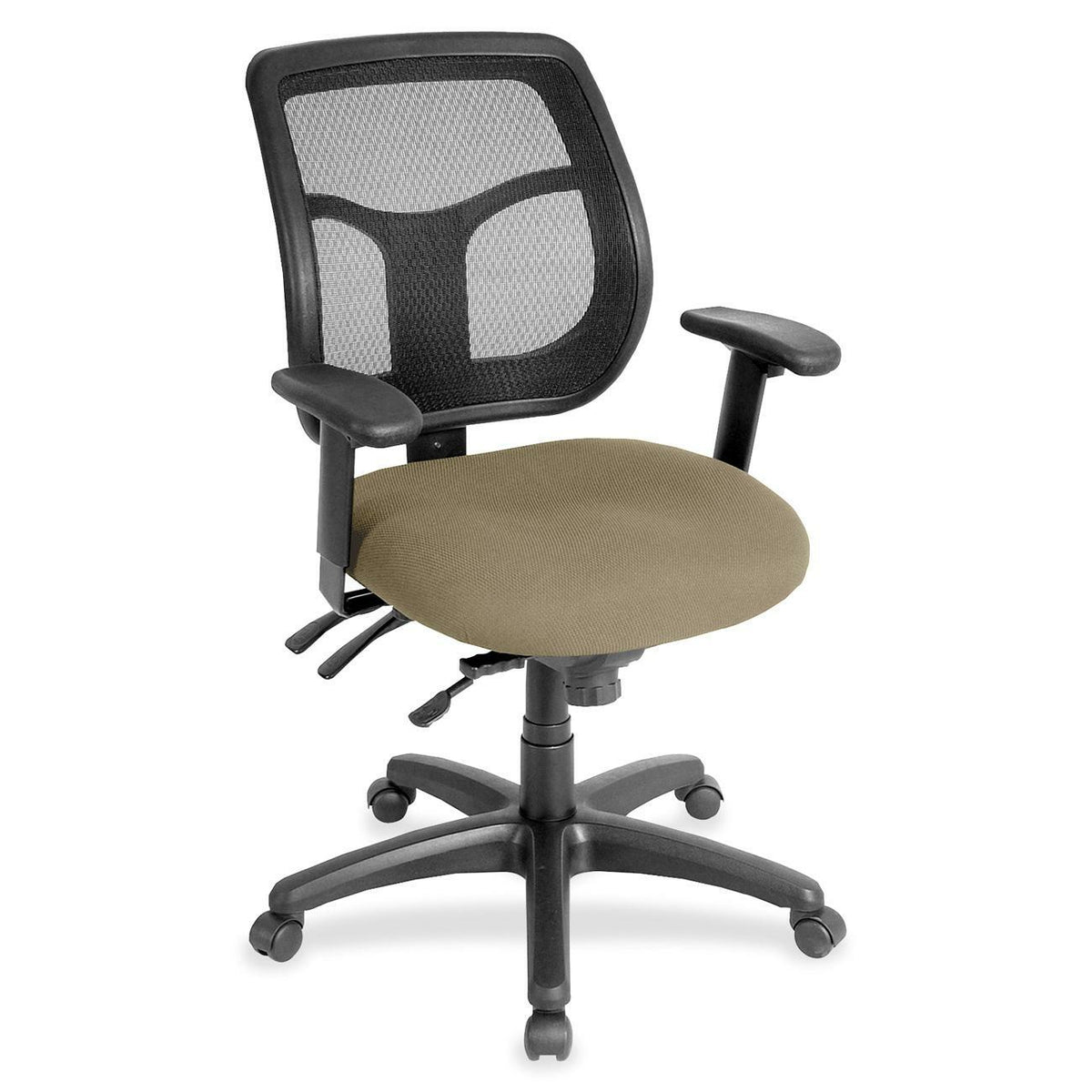 Eurotech Apollo MFT9450 Task Chair - Latte Seat Color - Fabric Seat Material - 5-star Base - Expo Latte - 1 Each
