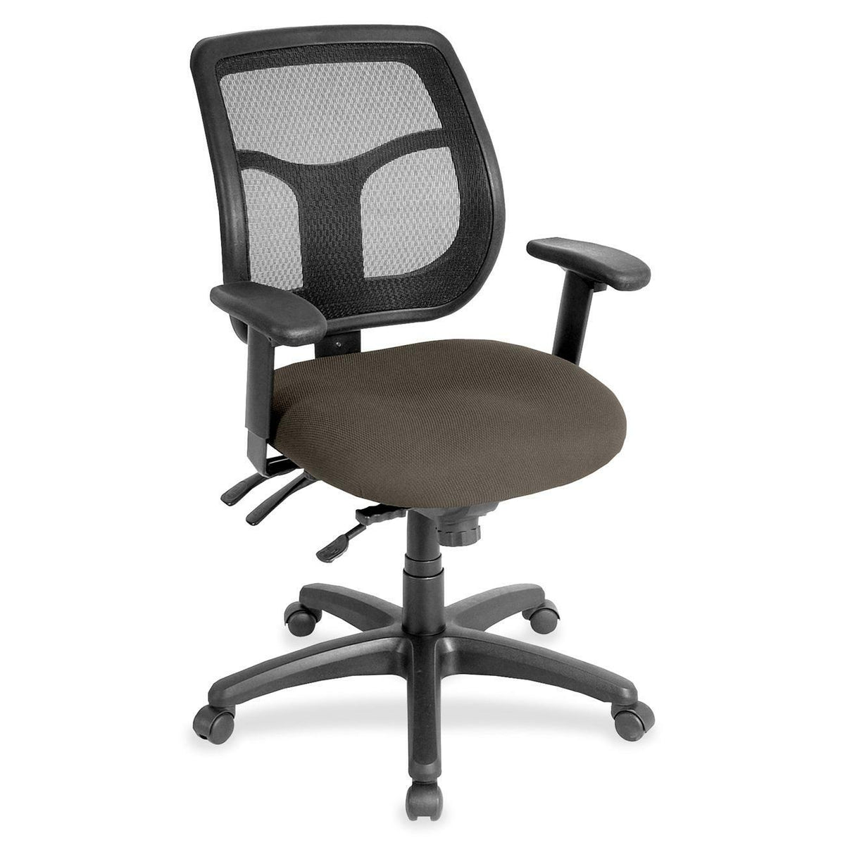 Eurotech Apollo MFT9450 Task Chair - Stonewall Seat Color - Fabric Seat Material - 5-star Base - Shire Stonewall - 1 Eac