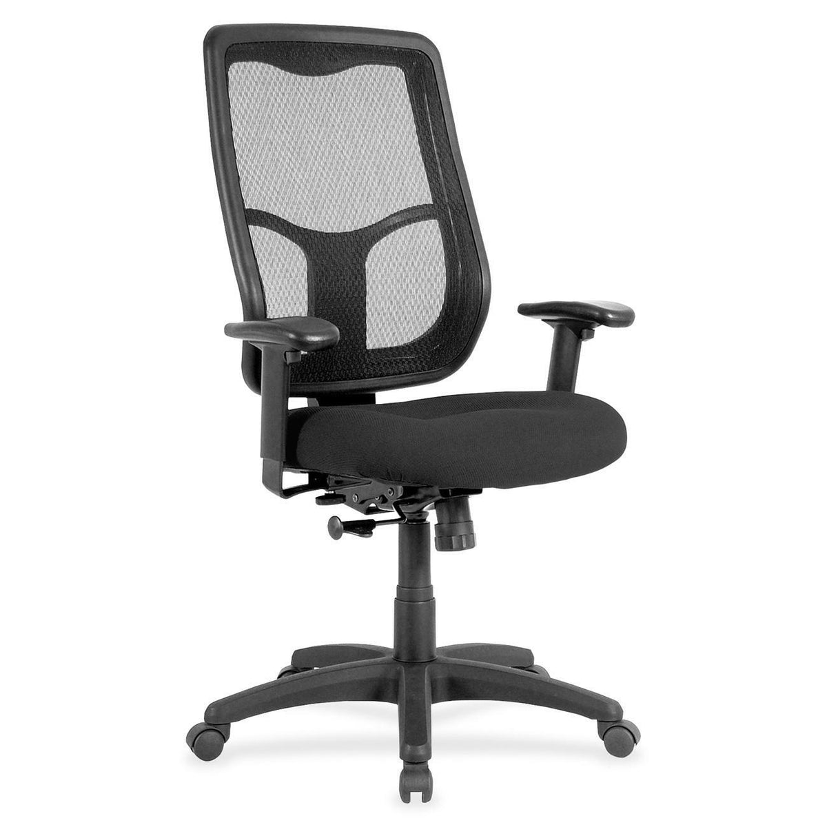 Eurotech Apollo MTHB94 Executive Chair - Tuxedo Seat Color - Fabric Seat Material - 5-star Base - Expo Tuxedo - 1 Each