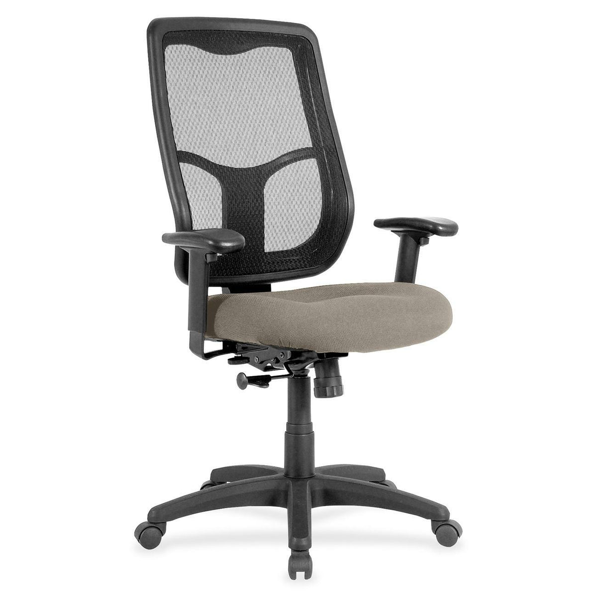 Eurotech Apollo High Back Synchro Task Chair - Fossil Seat Color - Fabric Seat Material - 5-star Base - Insight Fossil -