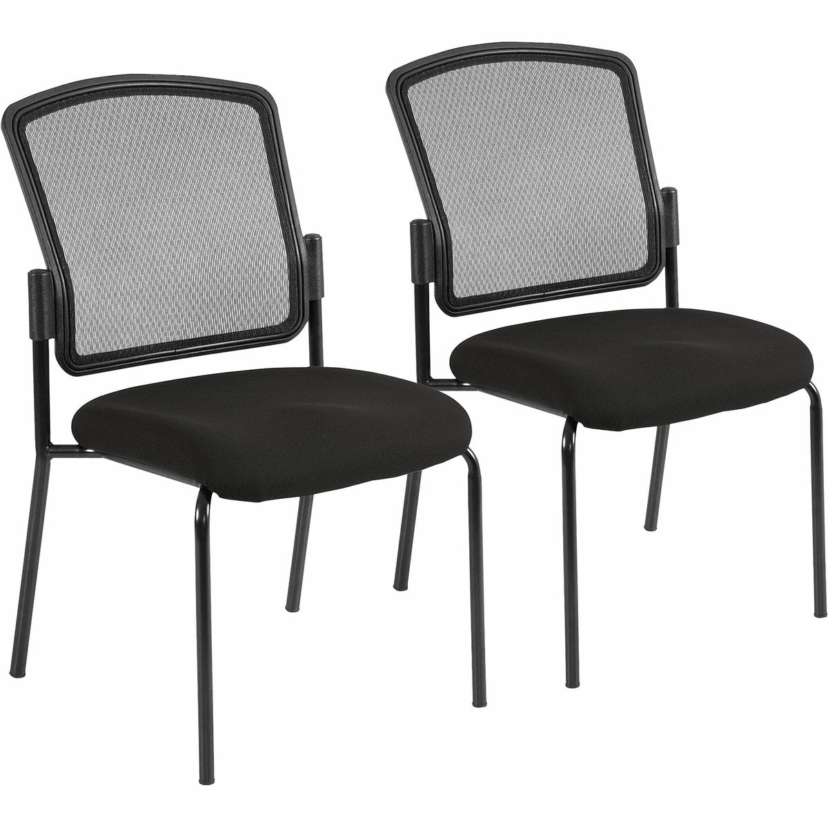 Eurotech Dakota 2 7014 Guest Chair - Black Seat Color - Fabric Seat Material - Steel Frame Material - Four-legged Base -