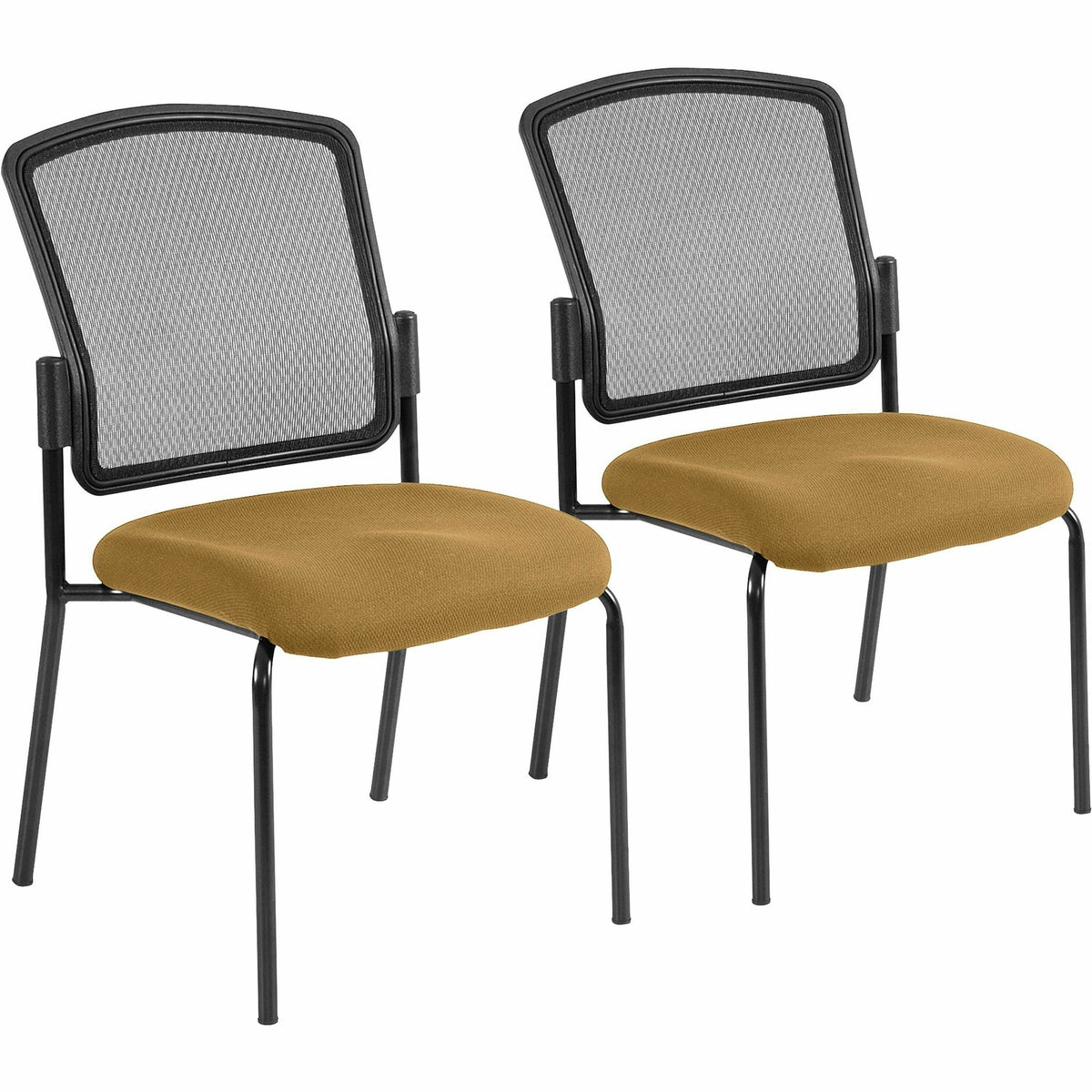 Eurotech Dakota 2 7014 Guest Chair - Nugget Seat Color - Fabric Seat Material - Steel Frame Material - Four-legged Base