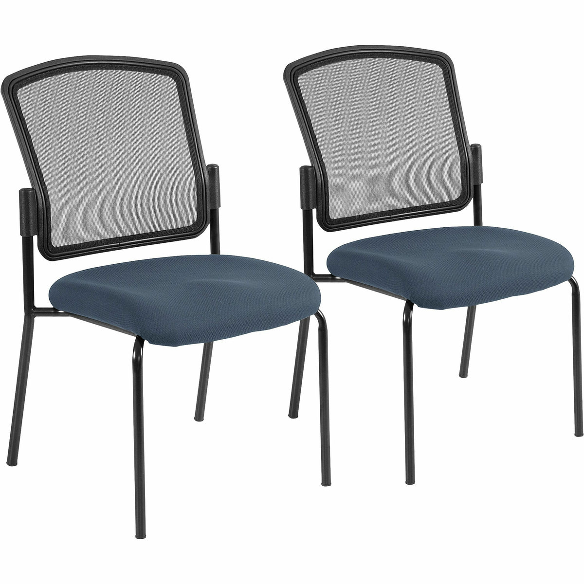 Eurotech Dakota 2 Guest Chair - Chesapeake Seat Color - Fabric Seat Material - Steel Frame Material - Four-legged Base -