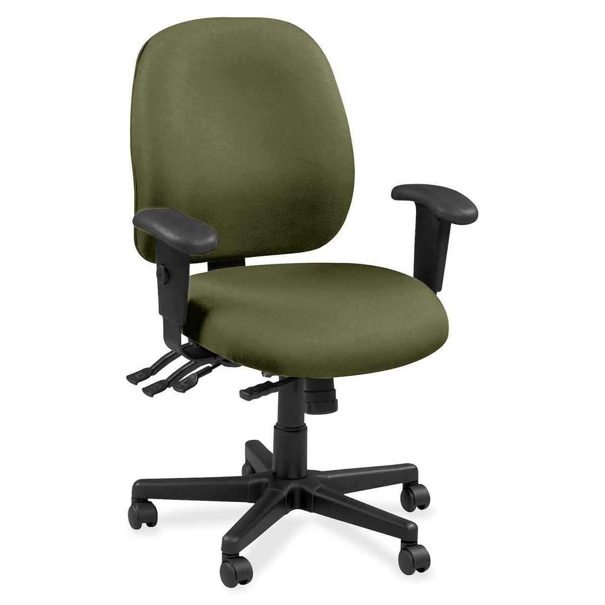 Eurotech 4x4 49802A Task Chair - Leaf Seat Color - Leather Seat Material - Leaf Back Color - Leather Back Material - 5-s