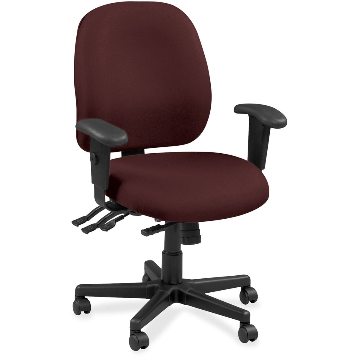 Eurotech 4x4 49802A Task Chair - Burgundy Seat Color - Leather Seat Material - Burgundy Back Color - Leather Back Materi
