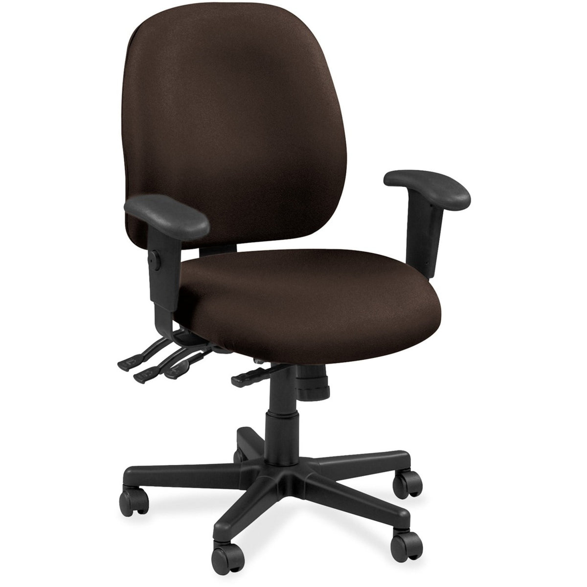 Eurotech 4x4 49802A Task Chair - Fudge Seat Color - Leather Seat Material - Fudge Back Color - Leather Back Material - 5