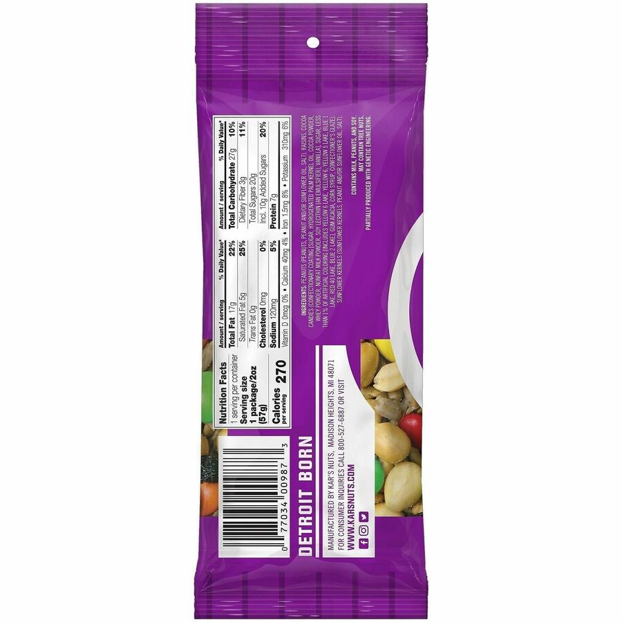 Kar's Sweet 'N Salty Mix - Sweet and Salty, Mixed Nut - 1 Serving Bag - 2 oz - 24 / Box