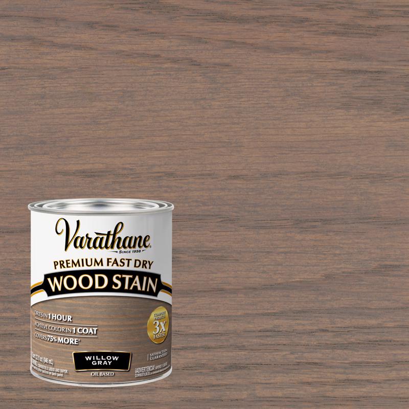 Varathane Willow Gray Oil-Based Urethane Modified Alkyd Fast Dry Wood Stain 1 qt