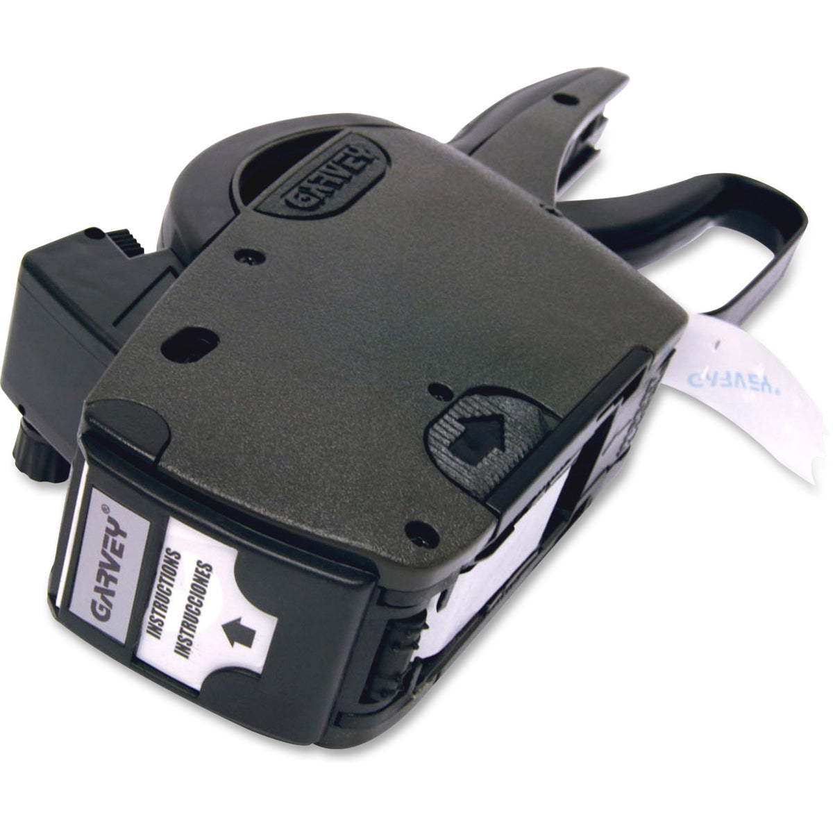Consolidated Stamp One-line Pricemarking Label Gun - Label - 0.81" x 0.44" - Black - Rubberized Grip, Jam-free, Drop-in