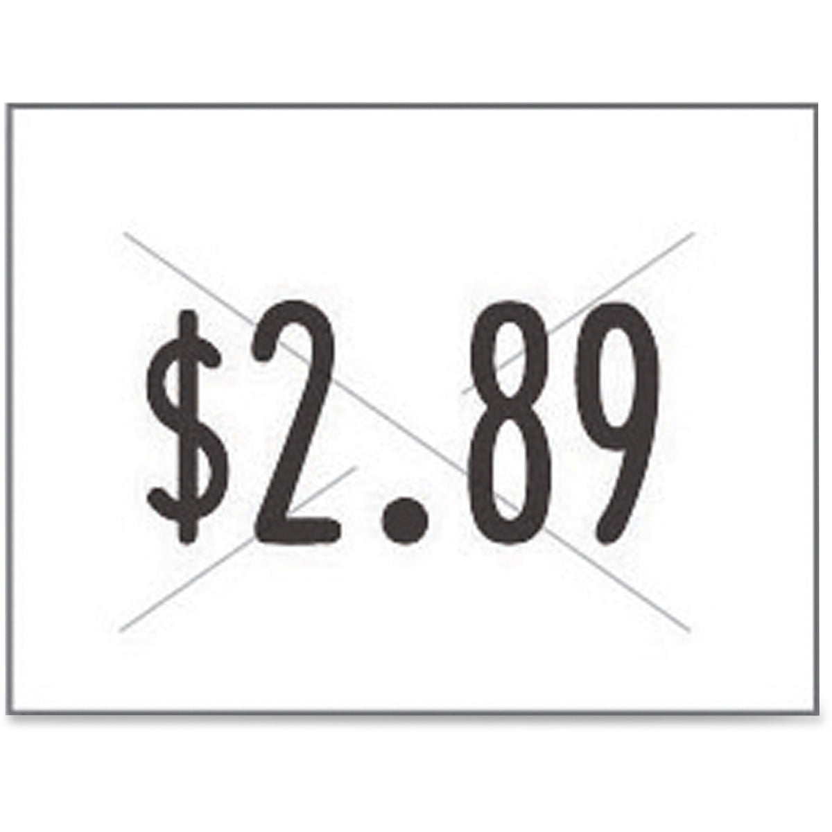 Consolidated Stamp Garvey Labeler 2-line Label Rolls - 5/8" Width x 13/16" Length - Rectangle - White - Paper - 1000 / R