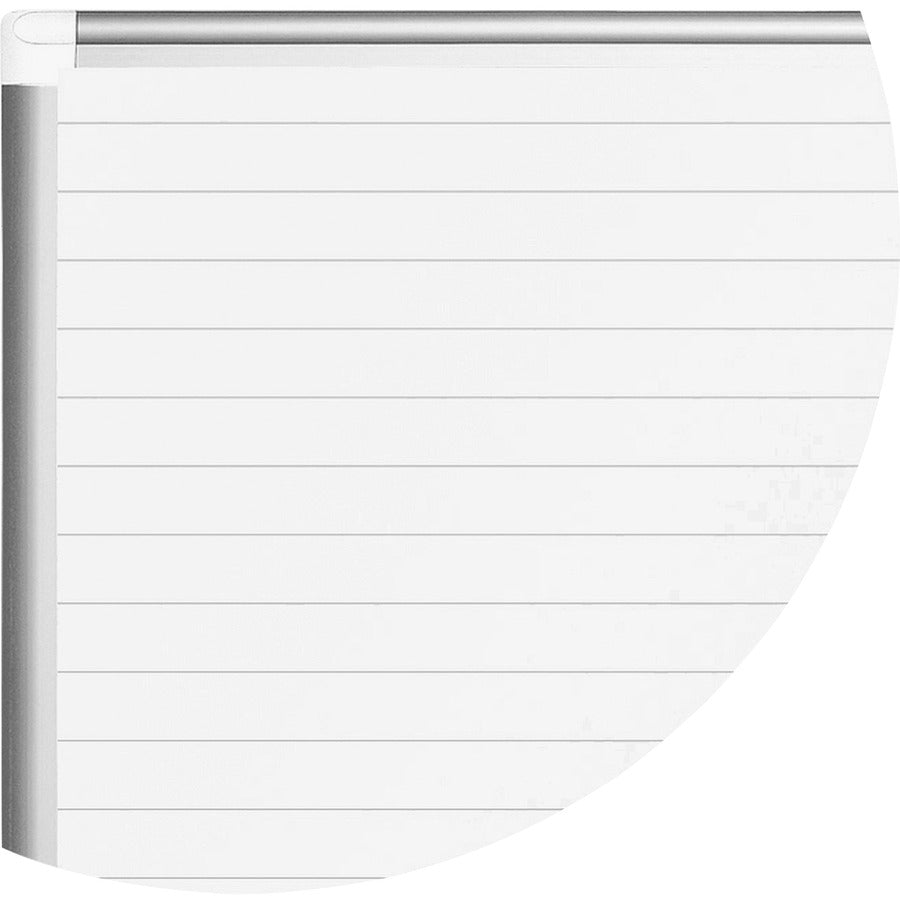 MasterVision Magnetic Gold Ultra Dry Erase Board - White, Gold - Aluminum, Steel - 48" Height x 72" Width - 1 Each