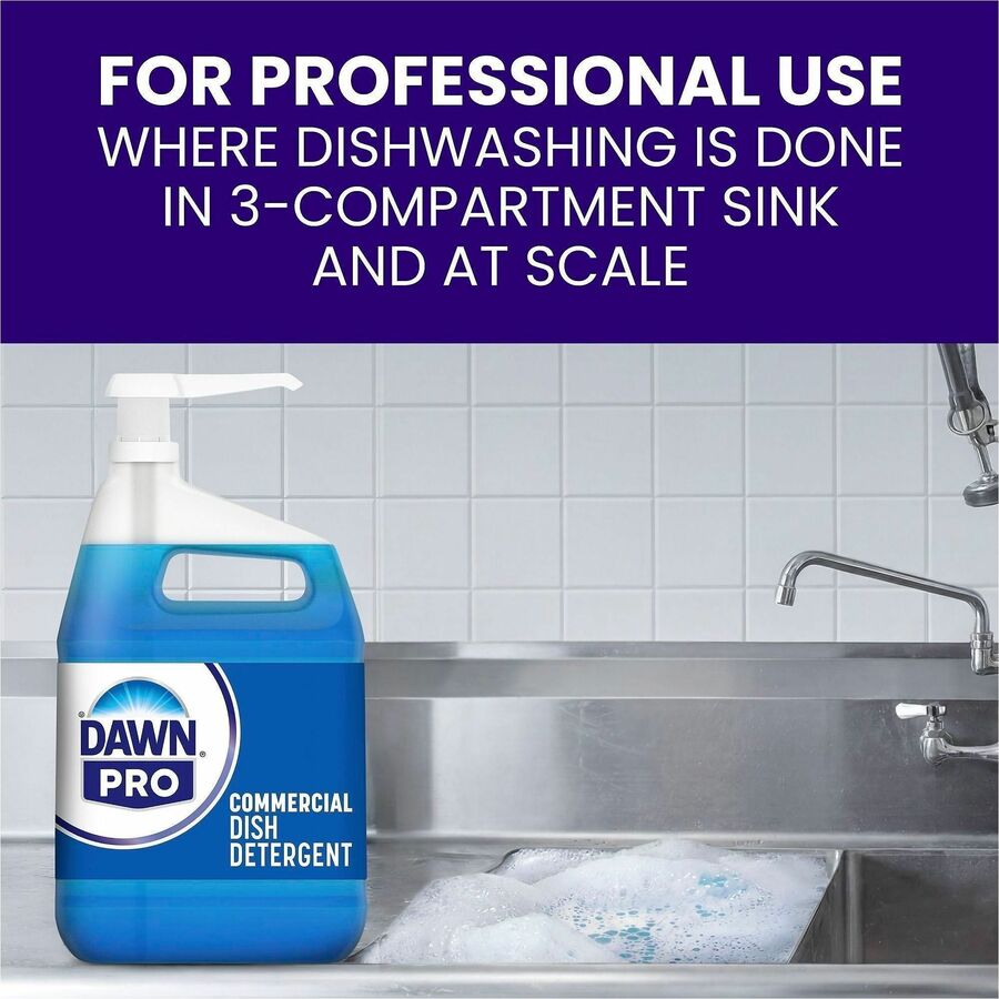 Dawn Commercial Concentrated Dish Detergent - For Pot, Pan - Liquid - 128 fl oz (4 quart) - Original Scent - 4 / Carton